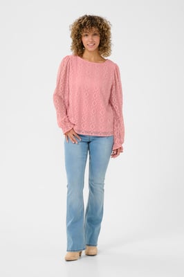 Blouse met lange mouwen Regular fit Blush rose