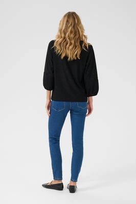 Blouse met lange mouwen Regular fit Black Deep CC. black
