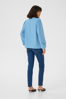Blouse met lange mouwen Regular fit Forever Blue CC light blue