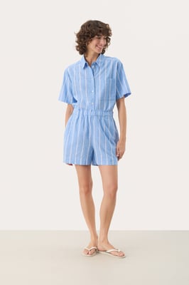Short Easy fit Marina Blue and White Stripe blue white