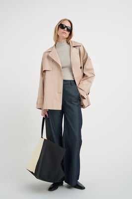 Overgangsjas Baggy fit Sandstone sand