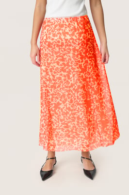 Rok A-shape Tangerine Tango Leaf orange