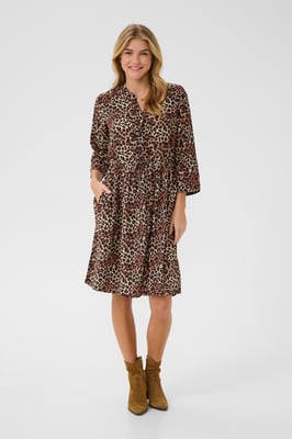 Jurk Feminine Leopard Mix leopard