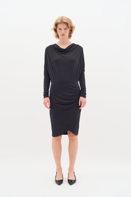 Jersey jurk Tight fit Blac