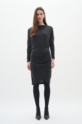 Jersey jurk Tight fit Blac