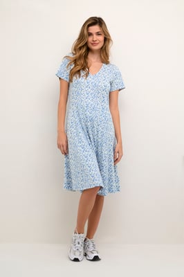 Jurk Regular fit blue white