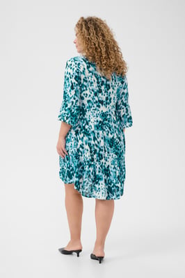 Jurk A-shape teal