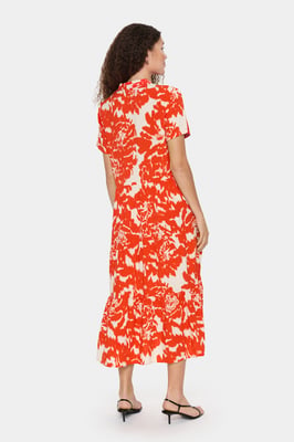 Jurk A-shape Poinciana Water Blooms multicolour