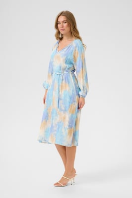 Jurk Regular fit Blue Watercolor blue multi
