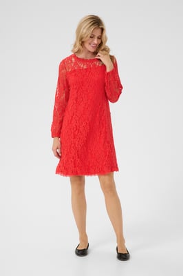 Jurk Feminine High Risk Red