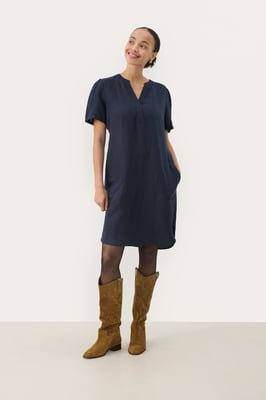 Jurk Regular fit blue navy