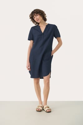 Jurk Regular fit blue navy