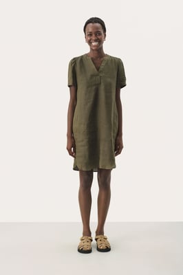 Jurk Regular fit olive