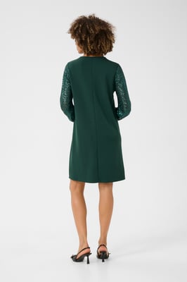 Jersey jurk A-shape green
