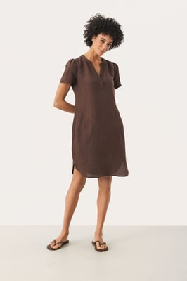Jurk Regular fit brown