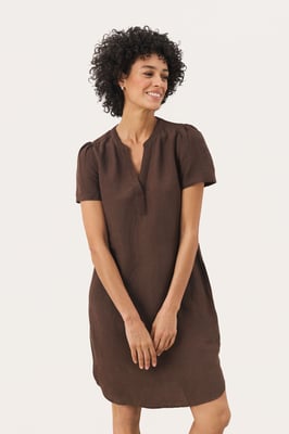 Jurk Regular fit brown