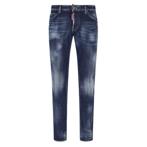 Dsquared2 Skater Jean Canadese vlagbadge Blue Wash Jeans