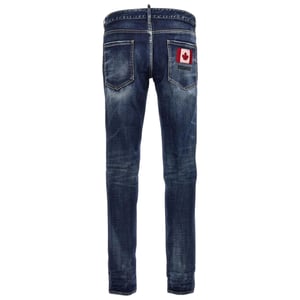 Dsquared2 Skater Jean Canadese vlagbadge Blue Wash Jeans