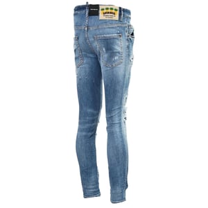 Dsquared2 Super Twinky Jean Paint Splash versterkte gescheurde spijkerbroek