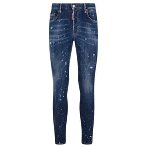 Dsquared2 Super Twinky Jean Splatter-ontwerp blauwe jeans