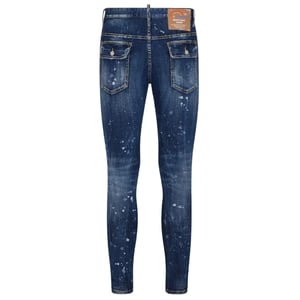 Dsquared2 Super Twinky Jean Splatter-ontwerp blauwe jeans