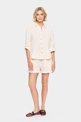 Overhemd met lang mouwen Regular fit Ice white