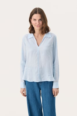 Overhemd met lang mouwen Regular fit Ice Water light blue