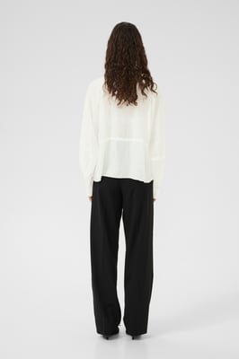 Overhemd met lang mouwen Feminine Bright White
