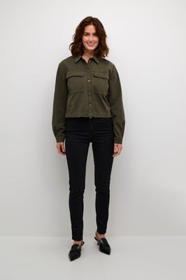 Overhemd met lang mouwen Regular fit Forest Night dark green