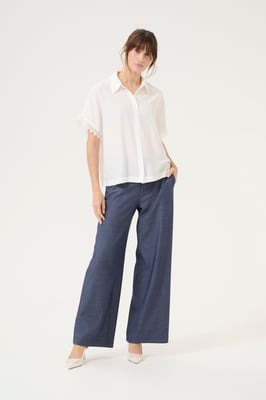 Overhemd Relaxed fit Spring Gardenia cream