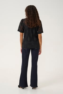 Korte mouwen shirt Regular fit Blac