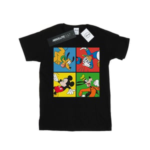Disney Heren Mickey Mouse Friends T-Shirt (Zwart)