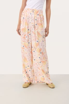 Casual broek Easy fit Multi Paisley Print multicolour