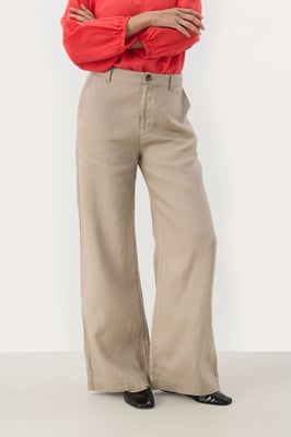 Casual broek Classic fit Desert Taupe beige