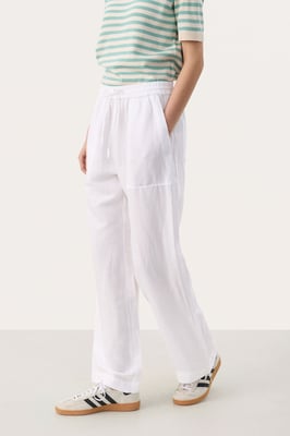Casual broek Casual fit Bright White
