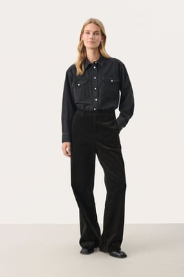 Casual broek Classic fit Blac
