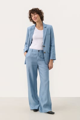 Casual broek Classic fit Faded Denim blue