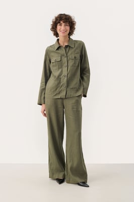 Casual broek Classic fit Kalamata green