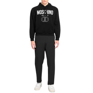 Moschino Double Smiley Zwarte Hoodie