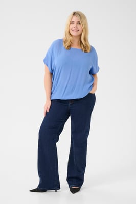 Blouse met korte mouwen Loose fit Ebb and Flow purple