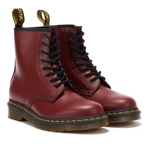 Shop Voor Dr. Martens 1460 Gladde Vrouwelijke Kersenrode Leren Laarzen