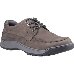 Hush Puppies Tucker Veterschoenen voor Heren van Grijs Nubuckleer