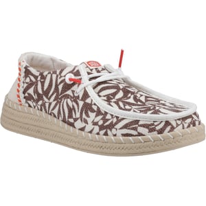 HEYDUDE Wendy Espadrille Retro Palm Katoenmix Dames Downtown Bruin/Egret Espadrilles