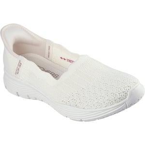 Skechers Seager Believe It Textiel Dames Off White Sneakers