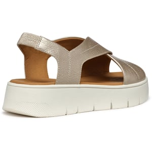 Geox D DANDRA 40 Synthetisch Polyurethaan Dames Licht Gouden Sandalen