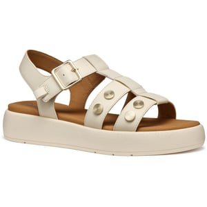 Geox D CAMALEI Synthetische Polyurethaan Dames Papyrus Sandalen