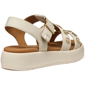 Geox D CAMALEI Synthetische Polyurethaan Dames Papyrus Sandalen