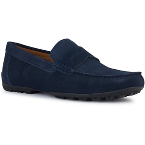 Geox U KOSMOPOLIS + GRIP Leren Heren Navy Instappers