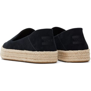 TOMS Carolina 100% Koe Dames Zwarte Espadrilles