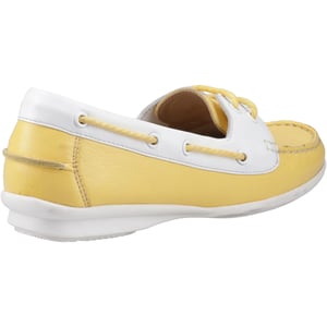 Hush Puppies Irene Leren Damen Gele Bootschoen